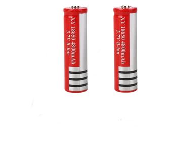 Set od 2 baterije IdeallStore®, GH 18650, 6800 mAh, 3,7 V, Li-ion, crvena