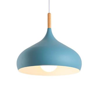Полилей Сарай, LuminiLux, Син, 30см, Метал, E27