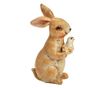 Figurina iepuras cu iepure, natur, 3x7x4 cm