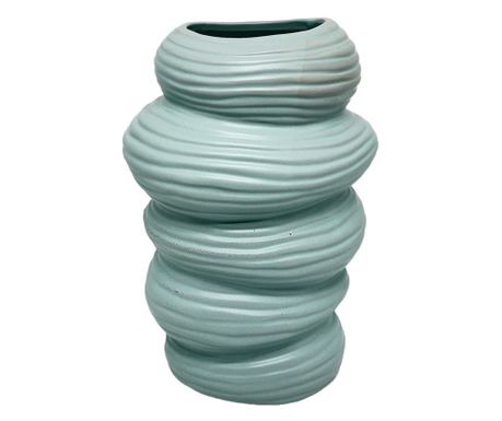 Keramička vaza, plave boje, visine 24 cm.