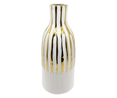 Керамична ваза в бял цвят, 31h см