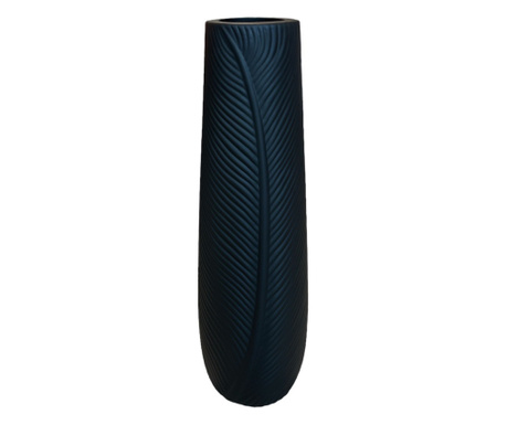 Керамична ваза в черен цвят, 58h см