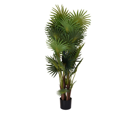 Planta decorativa artificiala tip palmier, inaltime 120 cm