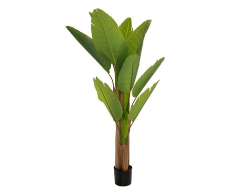 Planta decorativa artificiala Ravenala in ghiveci de plastic, inaltime 165 cm