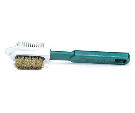 Perie combi cu peri din alama pentru piele intoarsa Collonil