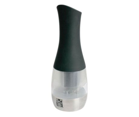 Rasnita electrica pentru piper, mecanism ceramic, acril negru si sticla, AMBITION 