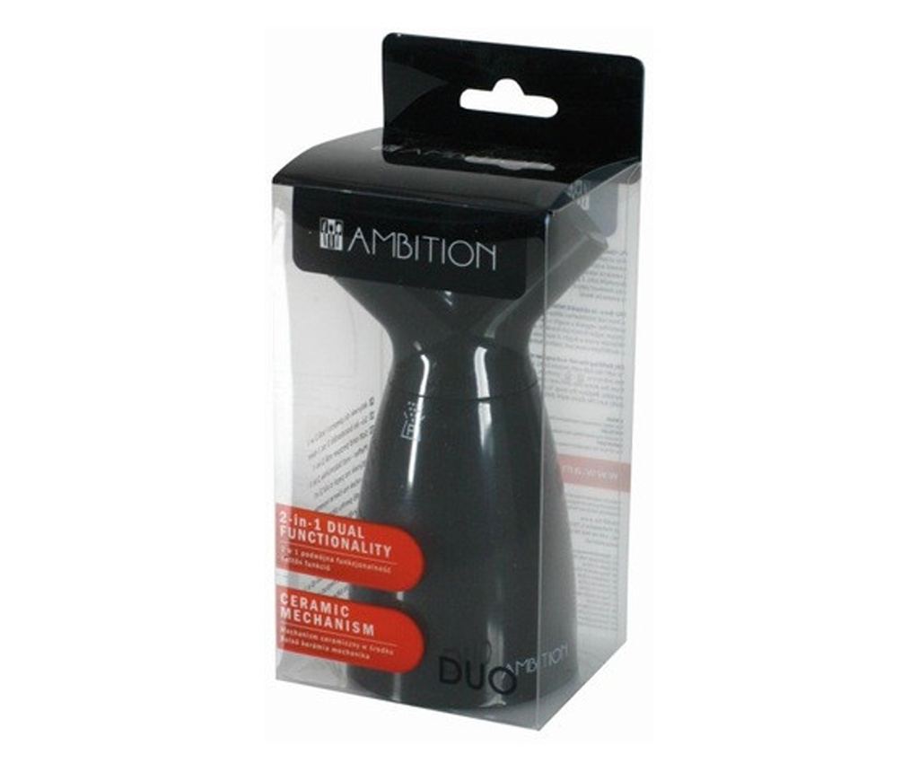 Rasnita piper si sare 2 in 1, negru, AMBITION Duo - 2