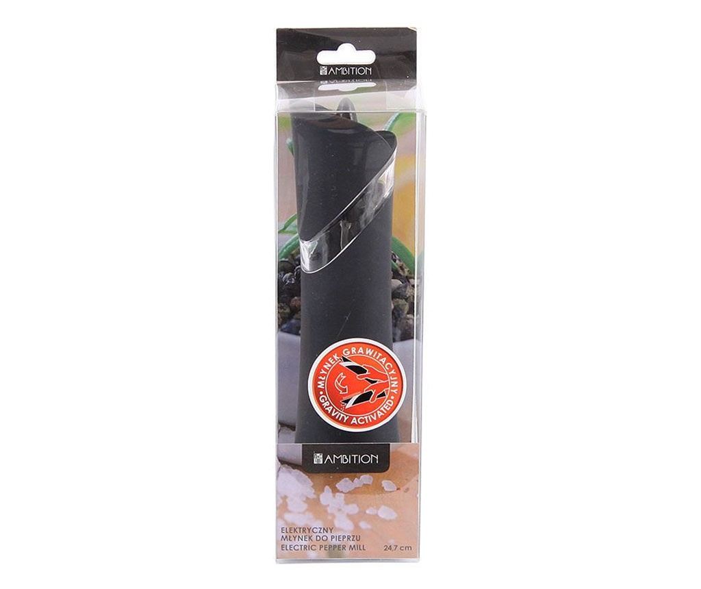 Rasnita electrica pentru piper, mecanism ceramic, acril negru si plastic, AMBITION - 6