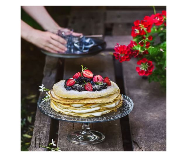 Suport tort cu marginea in sus 32cm, PASABAHCE Patisserie