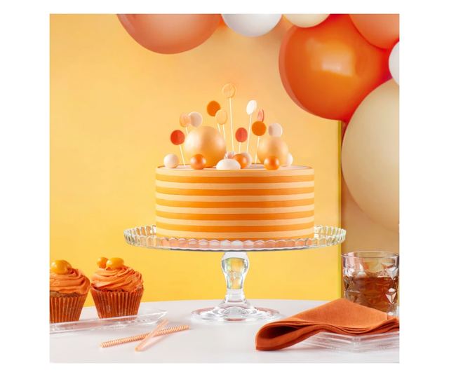 Suport tort cu marginea in sus 32cm, PASABAHCE Patisserie