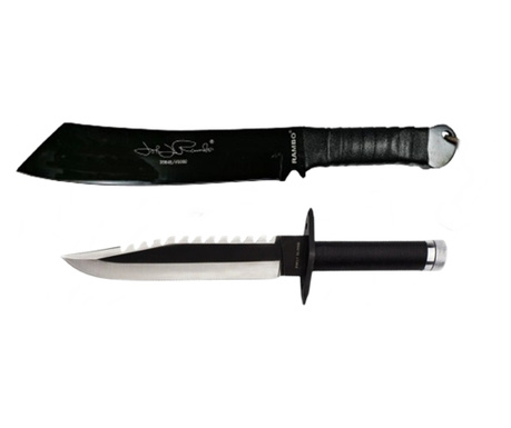 Първият комплект ножове Blood и Mcaeta Rambo, IdeallStore®, Sheath включени