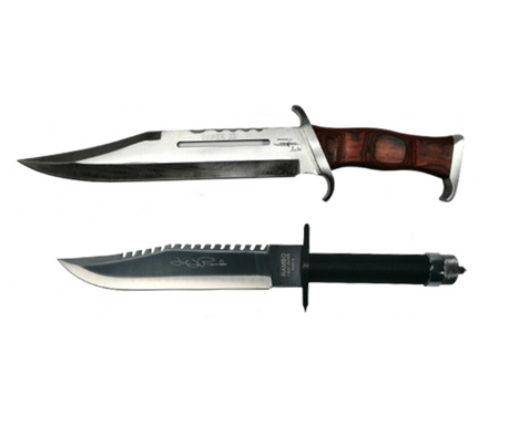 Комплект Ловен нож 40 см и Щик 42 см, IdeallStore®, Обвивка
