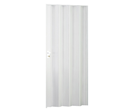 harmonika összecsukható ajtó, PVC anyag, szín Füstös fehér, 82x203cm
