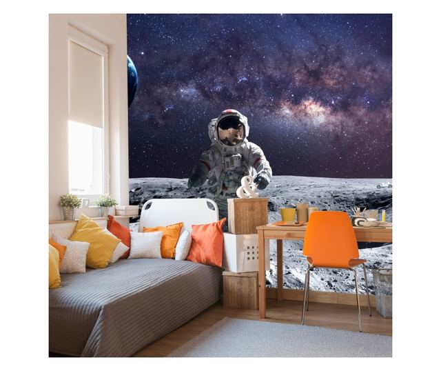 Muralo Fotótapéta űrhajós az űrben, galaxisban modern stílusú dekoráció egy tinédzser szobájába 135x90cm