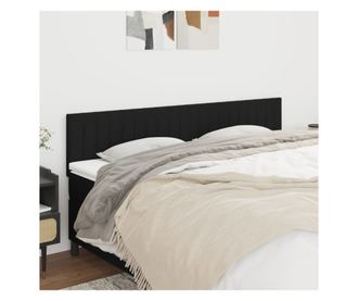 Fekete gytbla, 2 db, 100x5x78/88 cm, textil