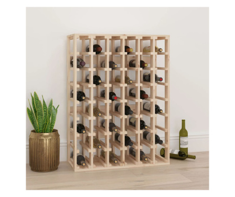 Suport de vinuri, 70x33x94 cm, lemn masiv de pin