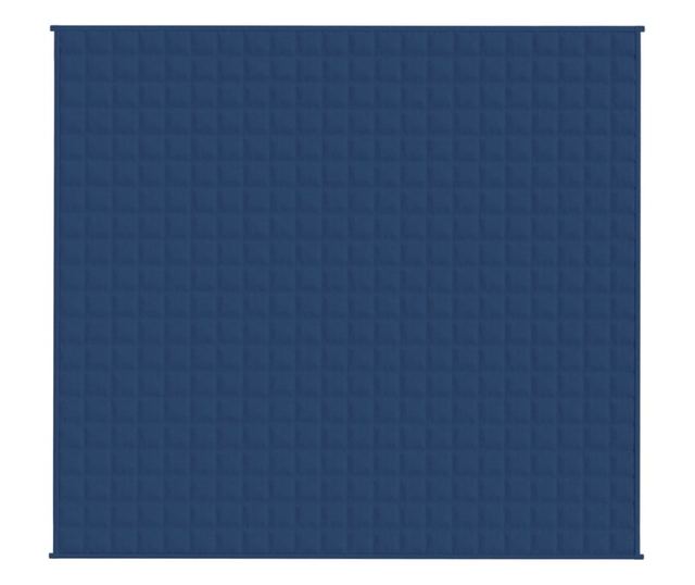 Утежечено одеяло, синьо, 200x220 см, 9 кг, текстил