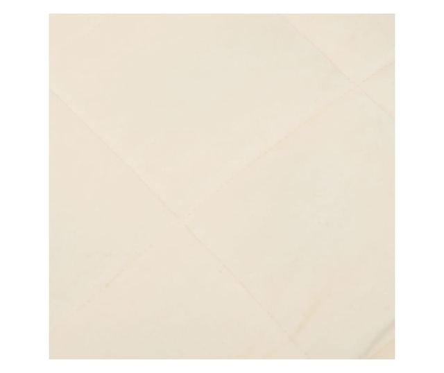 Teška deka, svijetla krem, 200x220 cm, 13 kg, tekstilni materijal