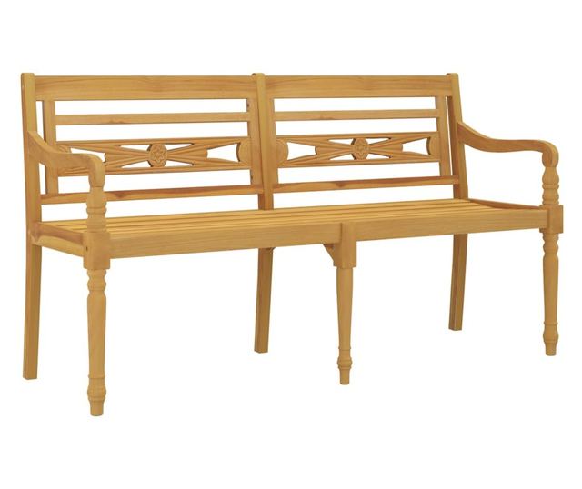 Klupa Batavia, 150 cm, masivno tikovo drvo