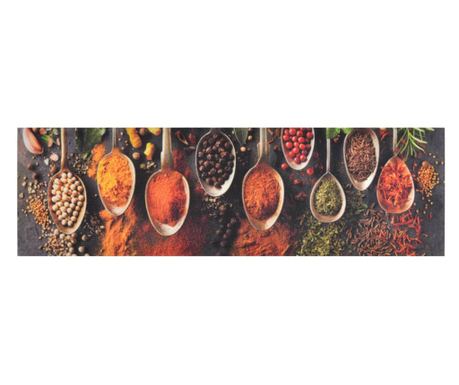 Pralna kuhinjska preproga Spoon & Spices, 45x150 cm, žamet