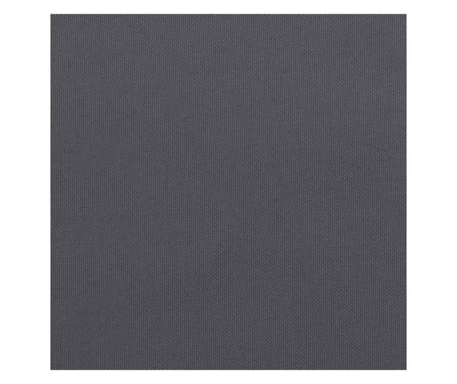 4 db antracitszürke oxford szövet alacsony háttámlájú székpárna