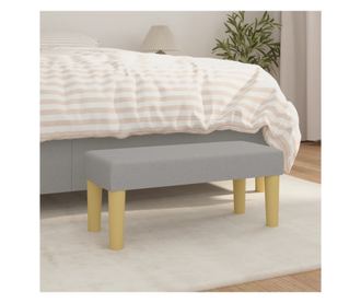 Pad, vilgos szrke, 70x30x30 cm, textil