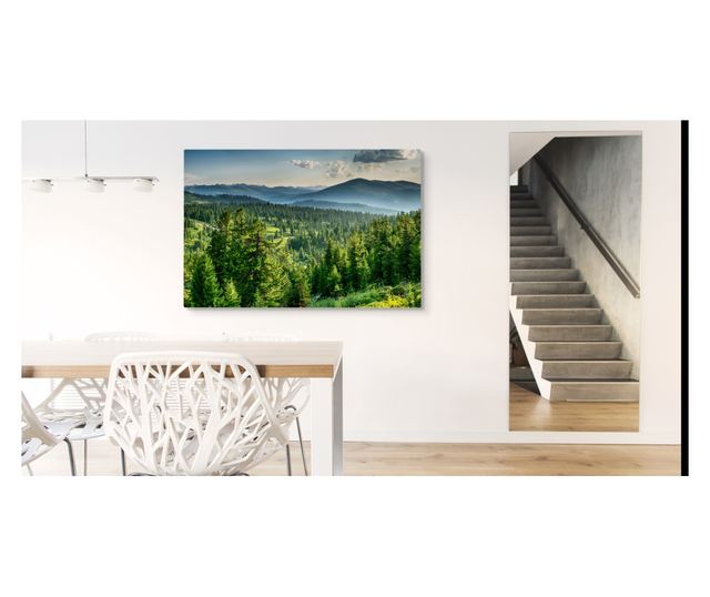 Muralo Vászonkép trópusi erdei táj, fák, nappali étkező dekoráció 90x60