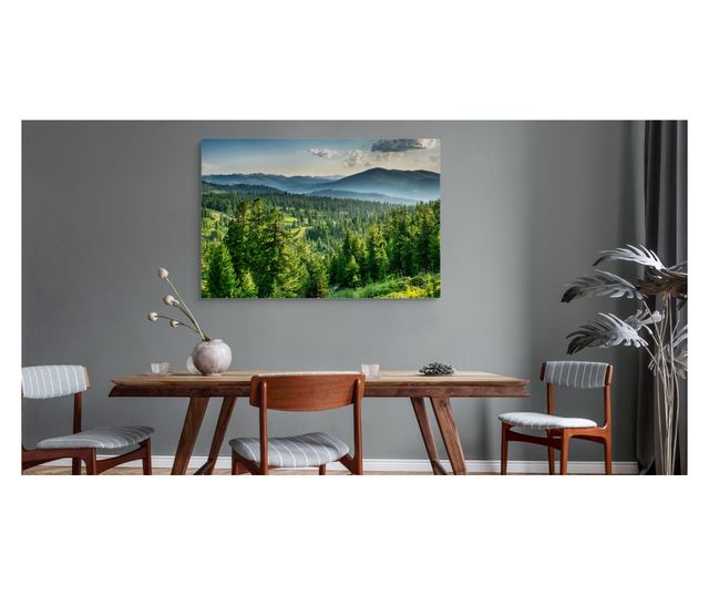 Muralo Vászonkép trópusi erdei táj, fák, nappali étkező dekoráció 90x60