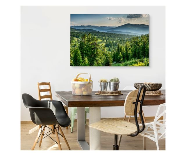 Muralo Vászonkép trópusi erdei táj, fák, nappali étkező dekoráció 90x60