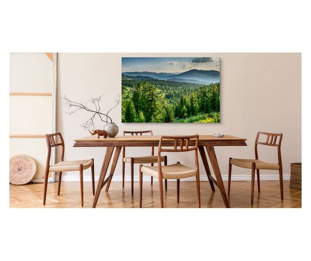 Muralo Vászonkép trópusi erdei táj, fák, nappali étkező dekoráció 90x60