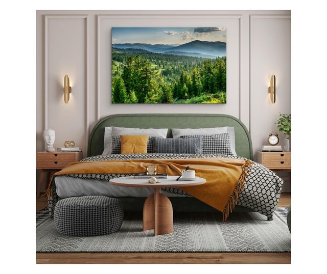 Muralo Vászonkép trópusi erdei táj, fák, nappali étkező dekoráció 90x60