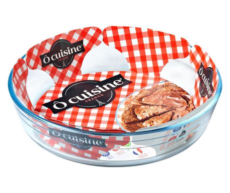 Vas termorezistent 26cm, 2.1L, OCUISINE Glass Bakeware