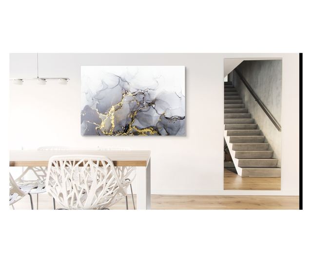 Muralo Vászonkép absztrakció, márvány, exkluzív stílusú, nappaliba hálószobába 100x70