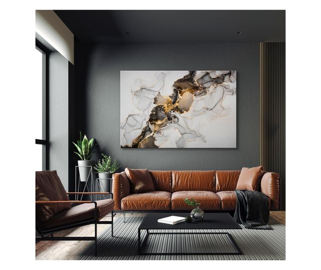 Obraz styl Glamour Nowoczesny wzór marmuru  40x30