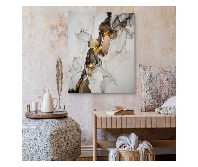 Obraz styl Glamour Nowoczesny wzór marmuru  40x30