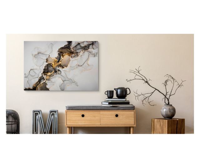 Obraz styl Glamour Nowoczesny wzór marmuru  40x30