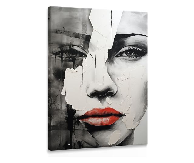 Muralo Vászonkép absztrakt márvány arc, nő, glamour stílusú nappali hálószoba 40x50