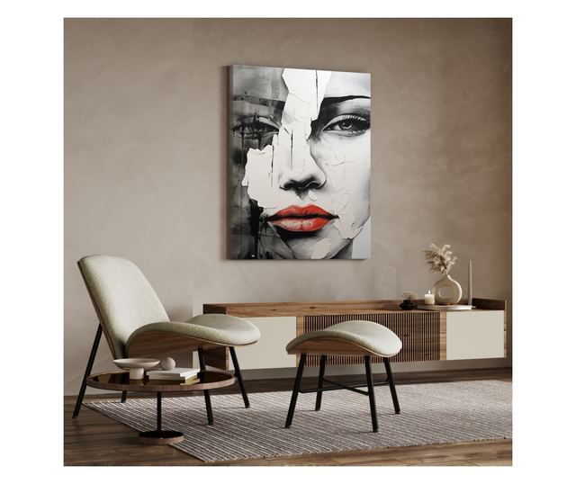 Muralo Vászonkép absztrakt márvány arc, nő, glamour stílusú nappali hálószoba 40x50