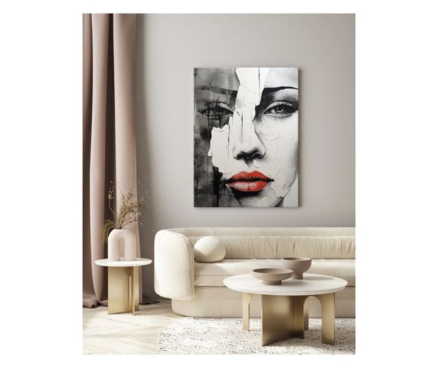 Muralo Vászonkép absztrakt márvány arc, nő, glamour stílusú nappali hálószoba 40x50