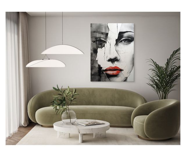 Muralo Vászonkép absztrakt márvány arc, nő, glamour stílusú nappali hálószoba 40x50