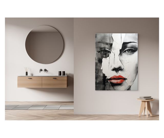 Muralo Vászonkép absztrakt márvány arc, nő, glamour stílusú nappali hálószoba 40x50