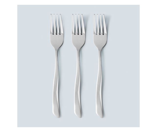 Set furculita de masa, 3 piese, inox, AMBITION Wave