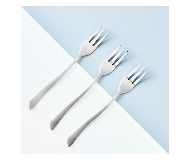 Set furculita de masa, 3 piese, inox, AMBITION Wave