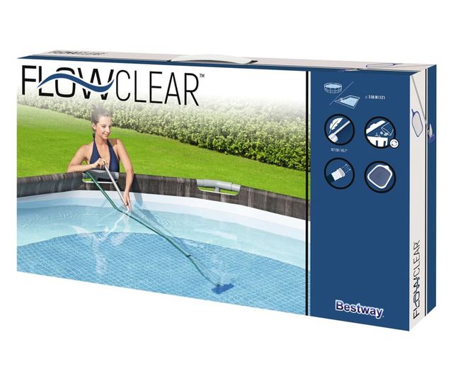 Flowclear karbantartószett talajszint feletti medencéhez