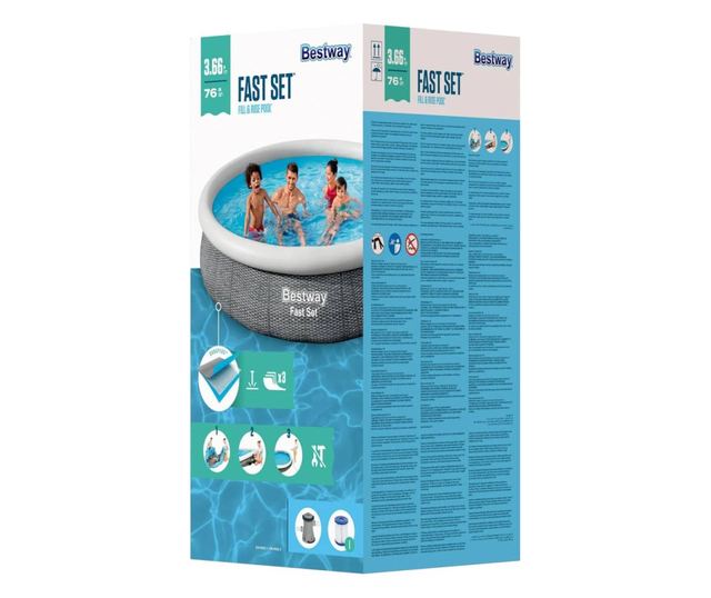 kerek medenceszett 366 x 76 cm