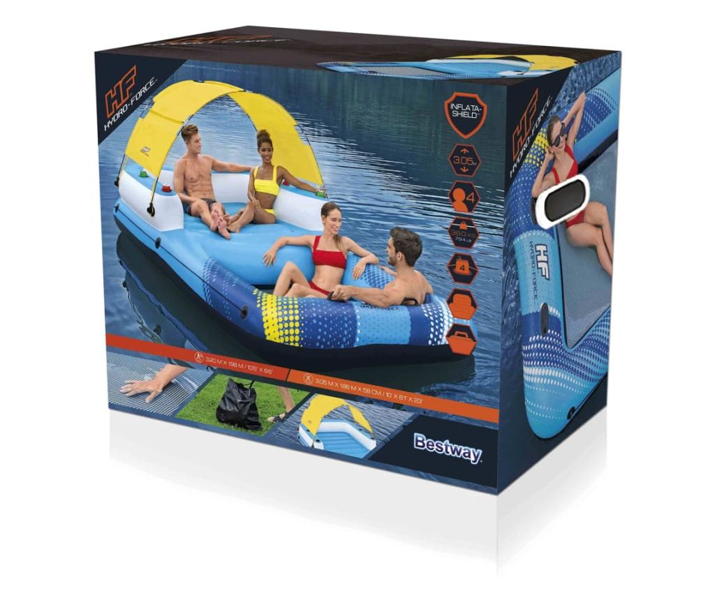 Hydro-Force úszó sziget 305x186x58 cm - 10