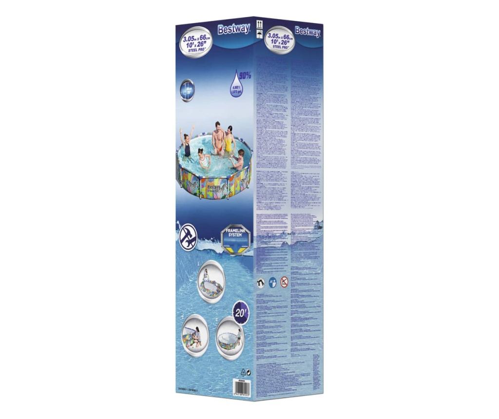 Steel Pro úszómedenceváz 305 x 66 cm - 6