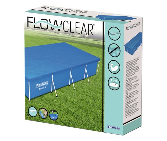 Prelată de piscină Flowclear, 400 x 211 cm