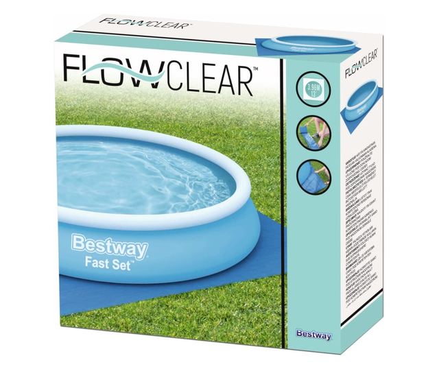 "Flowclear" medencealátét 396 x 396 cm