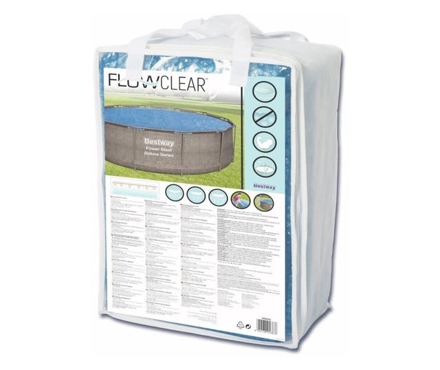 Соларно покривало за басейн Flowclear, 356 см